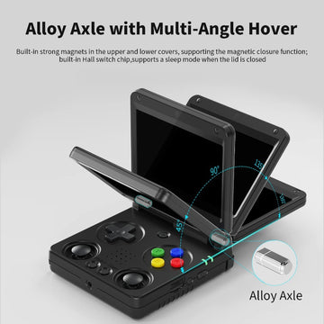 ANBERNIC RG34XXSP Flip Handheld game Console 3.4'' IPS Screen Linux 64-bit 64G 5000+ Games